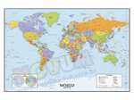 Mapa Świata - tablica suchościeralna