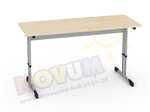 Podwójny aluminiowy stół regulowany typu C wysokość od 64 do 76 cm