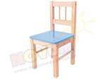 Krzesełko drewniane niebieskie