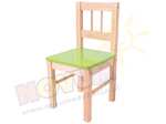 Krzesełko drewniane zielone