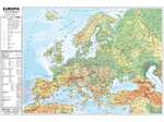 Mapa podręczna Europy fizyczna i polityczna