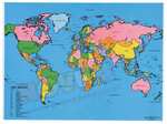 Mapa polityczna świata - dywanik
