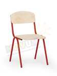 Krzesełko Adaś, wys. 38 cm, czerwone