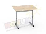 Pojedynczy aluminiowy stół regulowany typu C wysokość od 64 do 76 cm