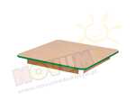 Blat stołu bukowego kwadratowego - obrzeże zielone