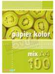 Papier ksero kolorowy A4 mix KRESKA (100)