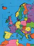 Mapa polityczna Europy - dywanik