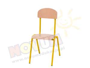 Krzesło NOVUM, wys. 38 cm z filcową zaślepką