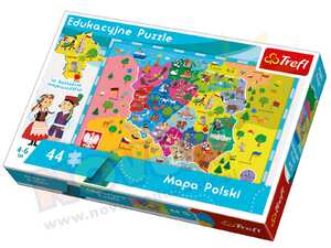 Puzzle mapa Polski dla dzieci