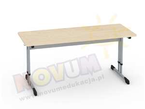 Podwójny aluminiowy stół regulowany typu C wysokość od 53 do 64 cm