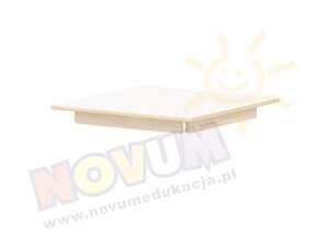 Blat stołu kwadratowego, biały HPL