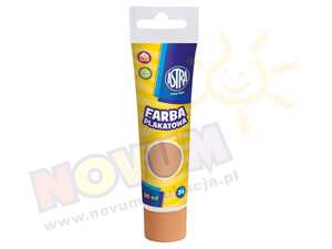 Farby plakatowe w tubach 30 ml - jasnobrązowa