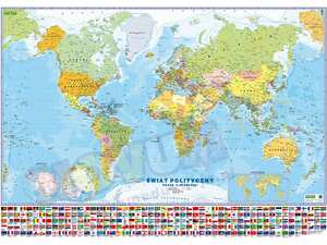 Mapa ścienna Świata - polityczna