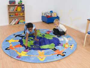Dzieci świata - dywanik wielokulturowy