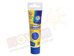 Farby plakatowe w tubach 30 ml - ciemnoniebieska