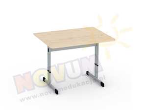 Pojedynczy aluminiowy stół regulowany typu C wysokość od 53 do 64 cm