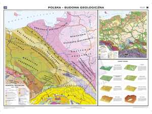 Mapa tematyczna Polski. Budowa geologiczna